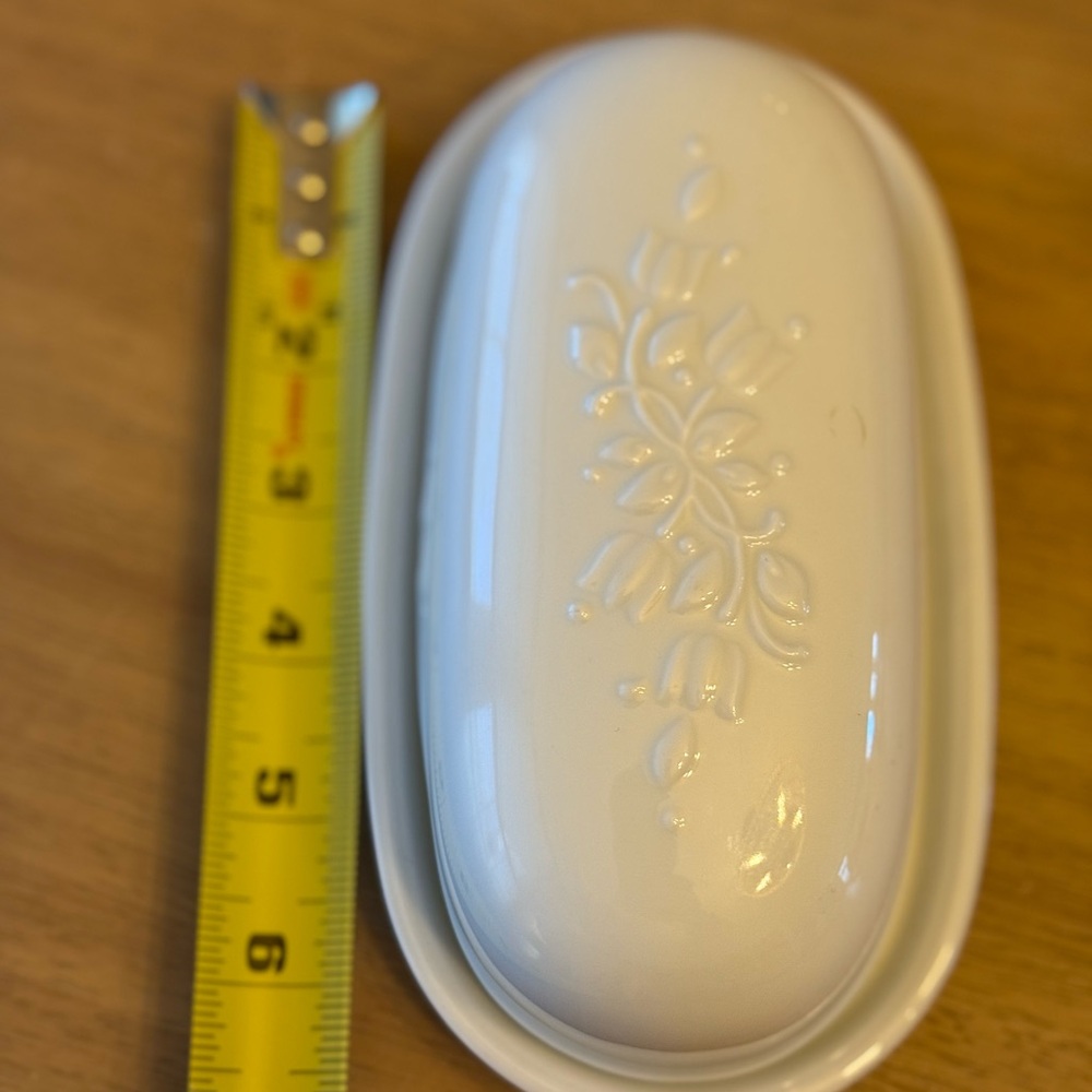 Vintage PRINCESS HOUSE PORCELAIN VERANDA BUTTER DISH - Picture 5 of 7